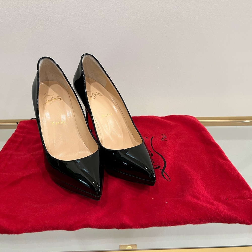 Christian Louboutin Black Patent Leather Pumps